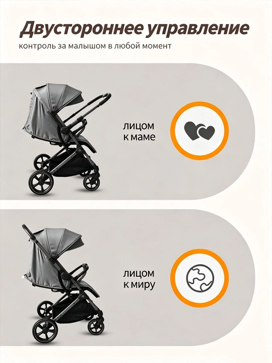 Butun mavsum aravacha 0–36 oy, 25 kg, ikki tomonga, stakan joyi, katta savat