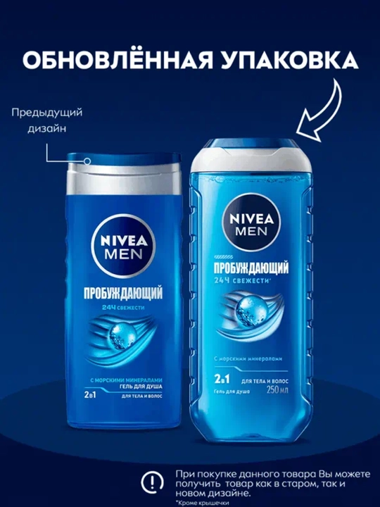 NIVEA dush geli Tetiklashtiruvchi 250 ml