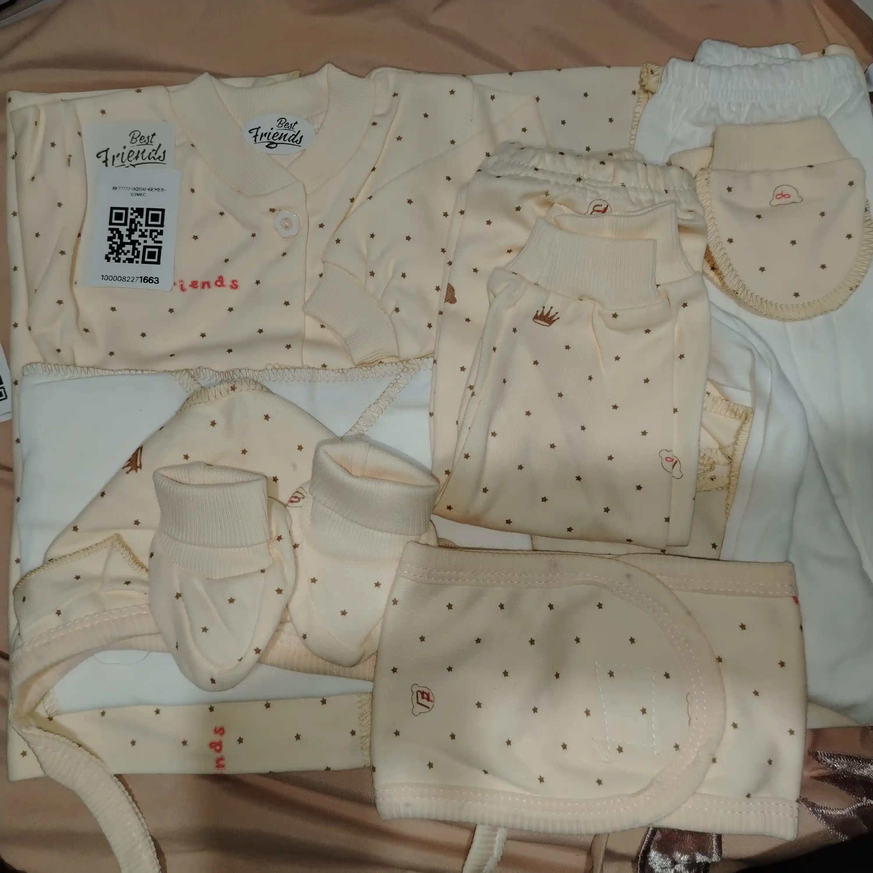 Комплект одежды для новорождённых из 9 предметов, 0–3 месяца