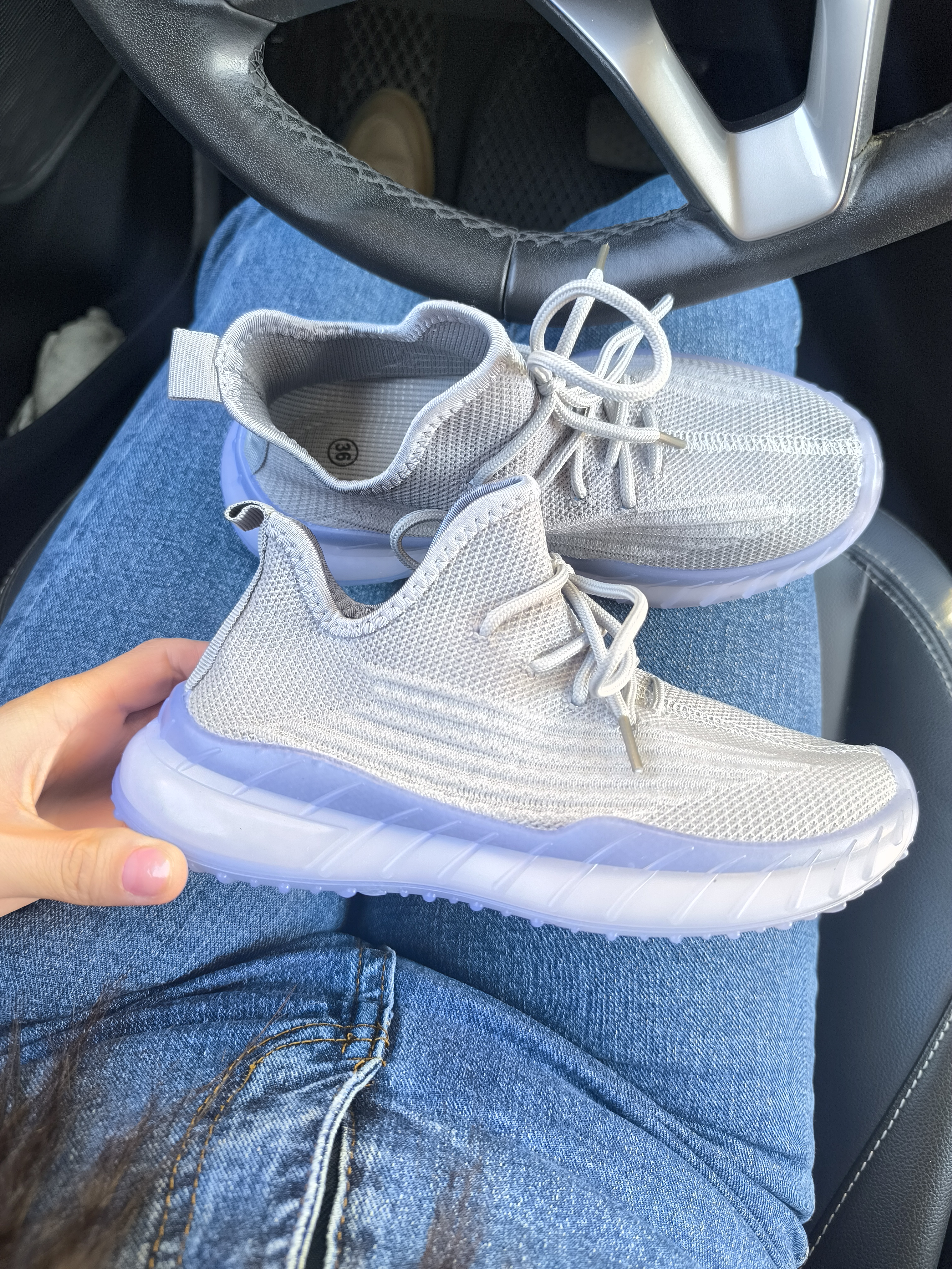 Qizlar va og'il bolalar uchun Yeezy krossovkalar, 27-37