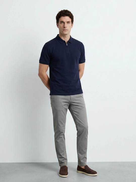 TERRA PRO erkaklar polo, fermuarli AW25CR2-17-22022