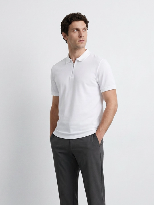 TERRA PRO erkaklar polo, fermuarli AW25CR2-17-22022