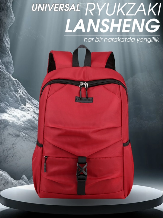 Рюкзак LANSHENG, мужской и женский, городской, для ноутбука 15.6″, A4, нейлон