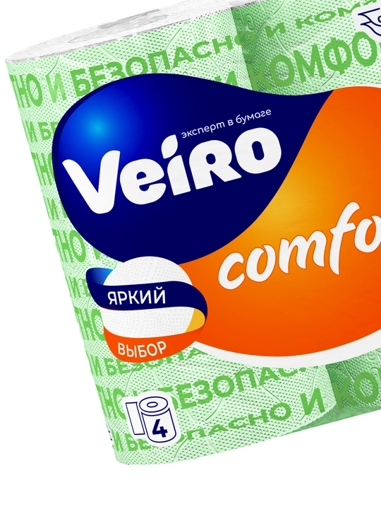 Veiro Classic Comfort hojatxona qog‘ozi 4 rulon