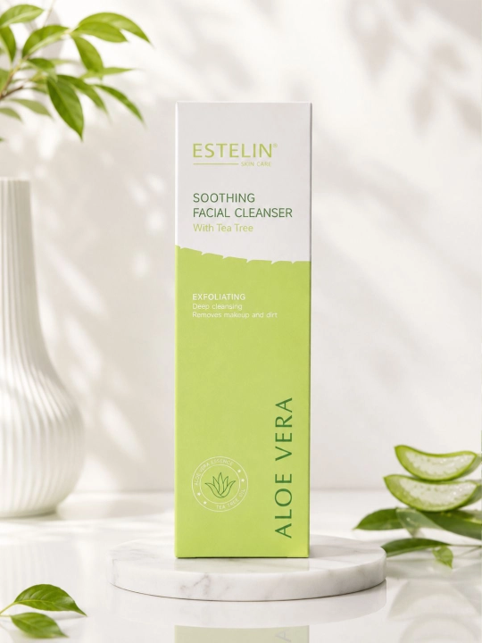 Пенка для умывания Estelin Hyaluronic Acid и Aloe Vera, 120 г