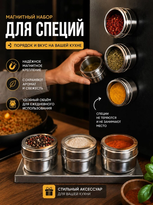Ziravorlar uchun magnitli idishlar to‘plami - 