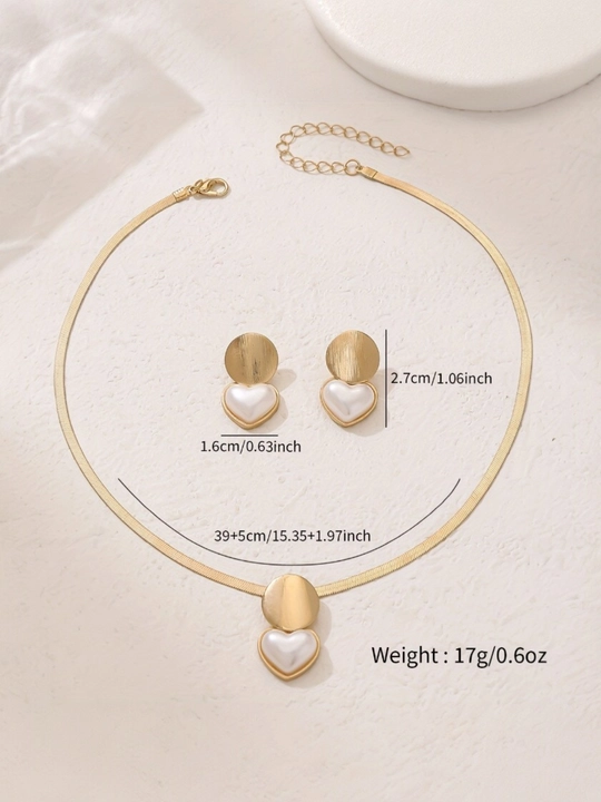Pearl Style 118 sun'iy marjon taqinchoqlar to'plami: marjon, sirg'a va bilaguzuk