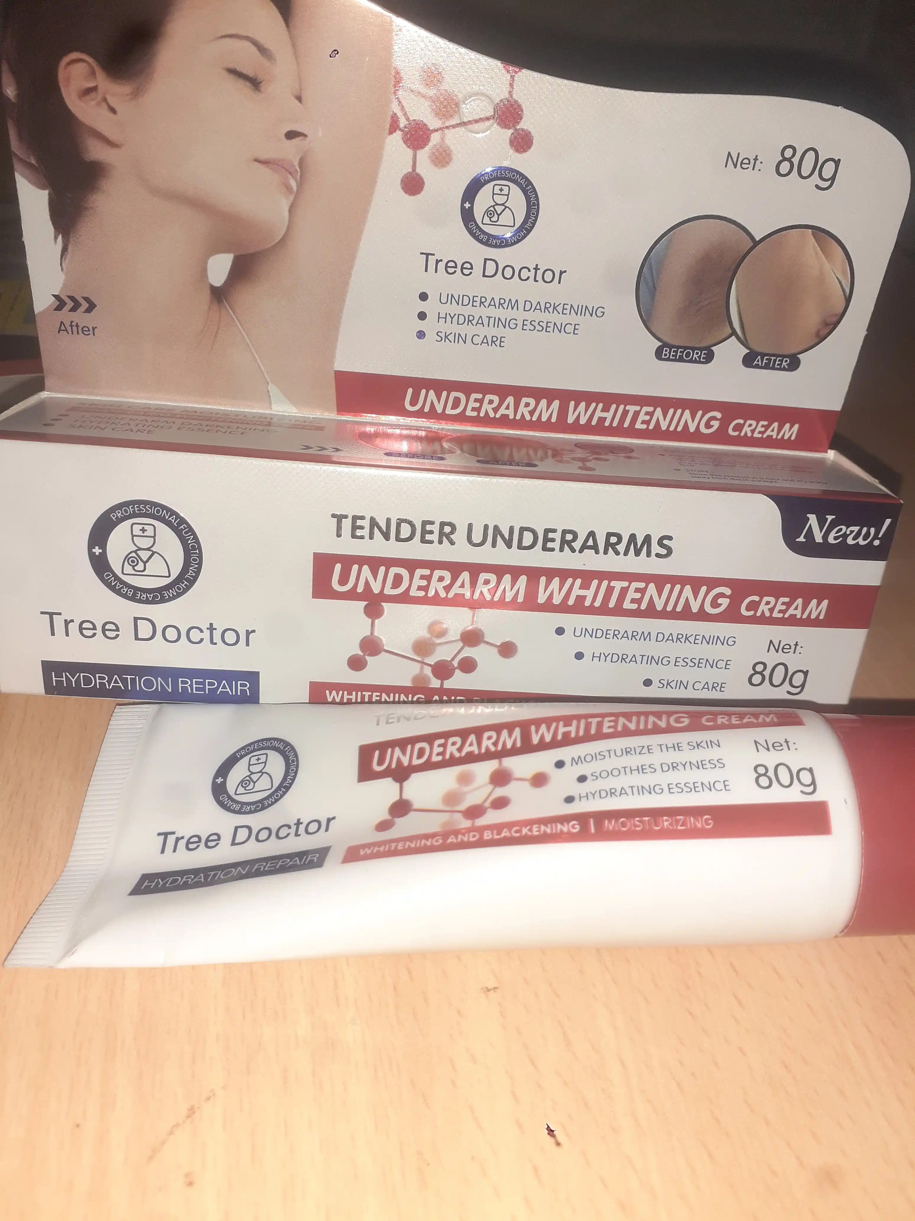 Отбеливающий крем для подмышек и интимных зон Tree Doctor, 80 г