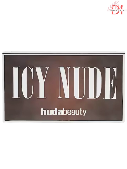 Палетка теней Huda Beauty ICY NUDE, 18 оттенков для сияющего макияжа,матовые и сияющие