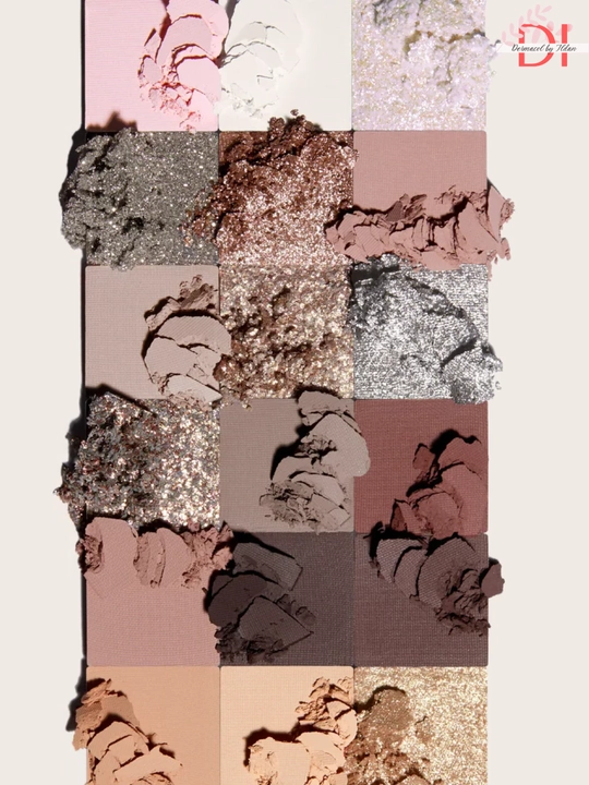 Палетка теней Huda Beauty ICY NUDE, 18 оттенков для сияющего макияжа,матовые и сияющие