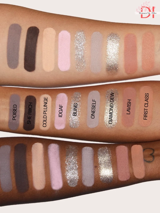 Палетка теней Huda Beauty ICY NUDE, 18 оттенков для сияющего макияжа,матовые и сияющие