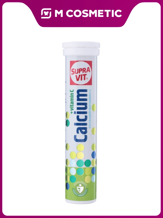 SUPRA VIT Kalsiy + C shippildoq tabletkalari №20 - 