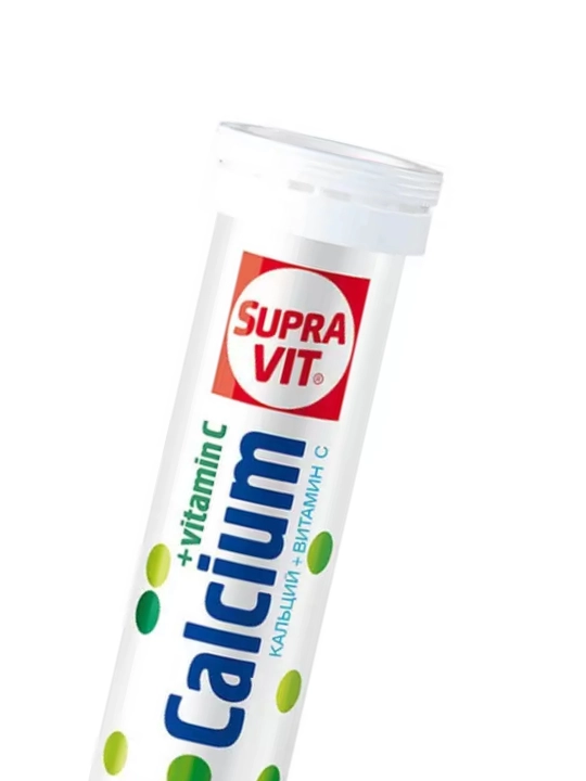 SUPRA VIT Kalsiy + C shippildoq tabletkalari №20