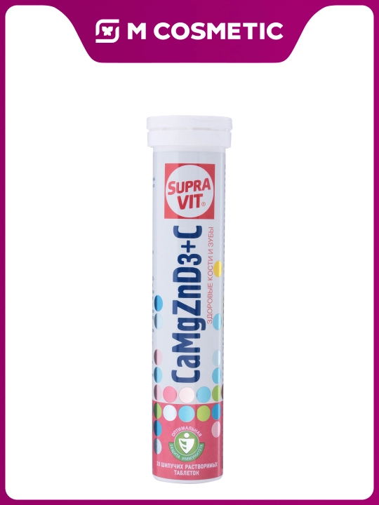SUPRA VIT Kalsiy Magniy Rux shippildoq tabletkalari №20 - 