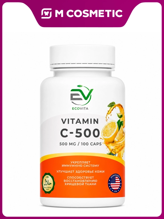ECOVITA Vitamin C 500 mg 100 dona - 