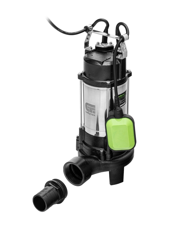 Fekal nasosi SIBRTECH, SFN1100-N, 1100 Vt, bosim 10 metr, 18000 litr/soat, pichoq, 99804