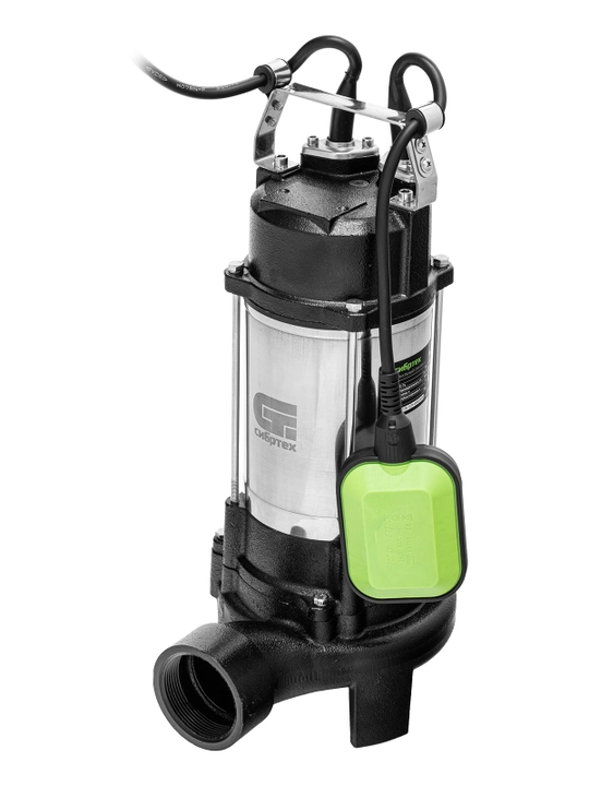 Fekal nasosi SIBRTECH, SFN1100-N, 1100 Vt, bosim 10 metr, 18000 litr/soat, pichoq, 99804
