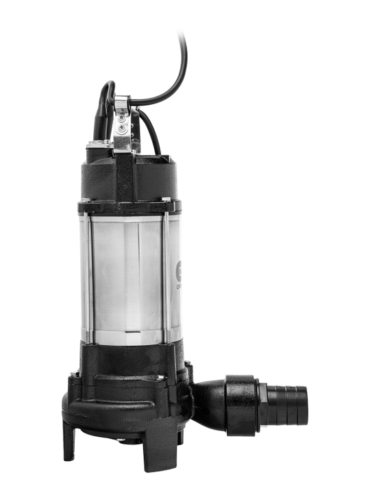 Fekal nasosi SIBRTECH, SFN1100-N, 1100 Vt, bosim 10 metr, 18000 litr/soat, pichoq, 99804