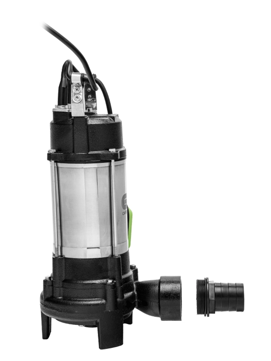 Fekal nasosi SIBRTECH, SFN1100-N, 1100 Vt, bosim 10 metr, 18000 litr/soat, pichoq, 99804