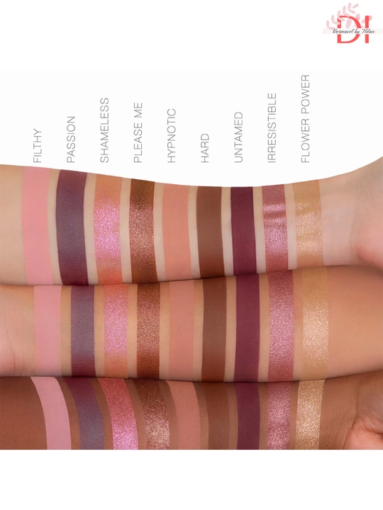 Тени для век Huda Beauty Naughty Nude 18 оттенков для выразительных глаз, эффектного образа