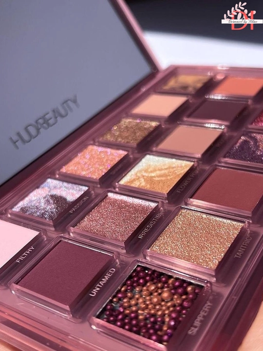 Тени для век Huda Beauty Naughty Nude 18 оттенков для выразительных глаз, эффектного образа