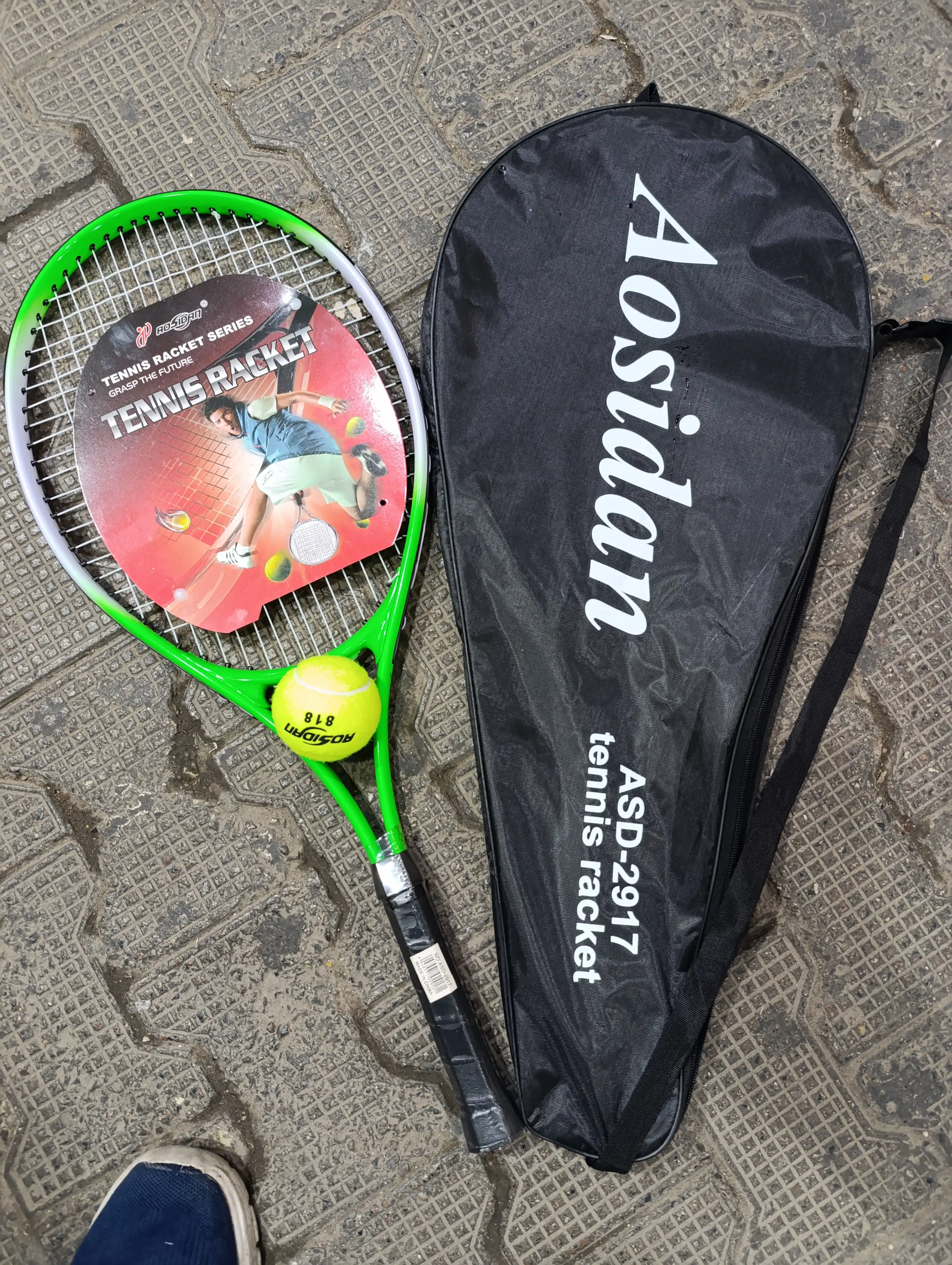 Professional tennis raketka to‘plami | 1 raketka + 1 koptok + chexol | boshlovchilar uchun
