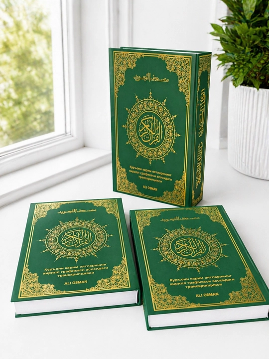 Qur'on transkripsiya, ikkita qismdan iborat komplekt, toliq nashr - 