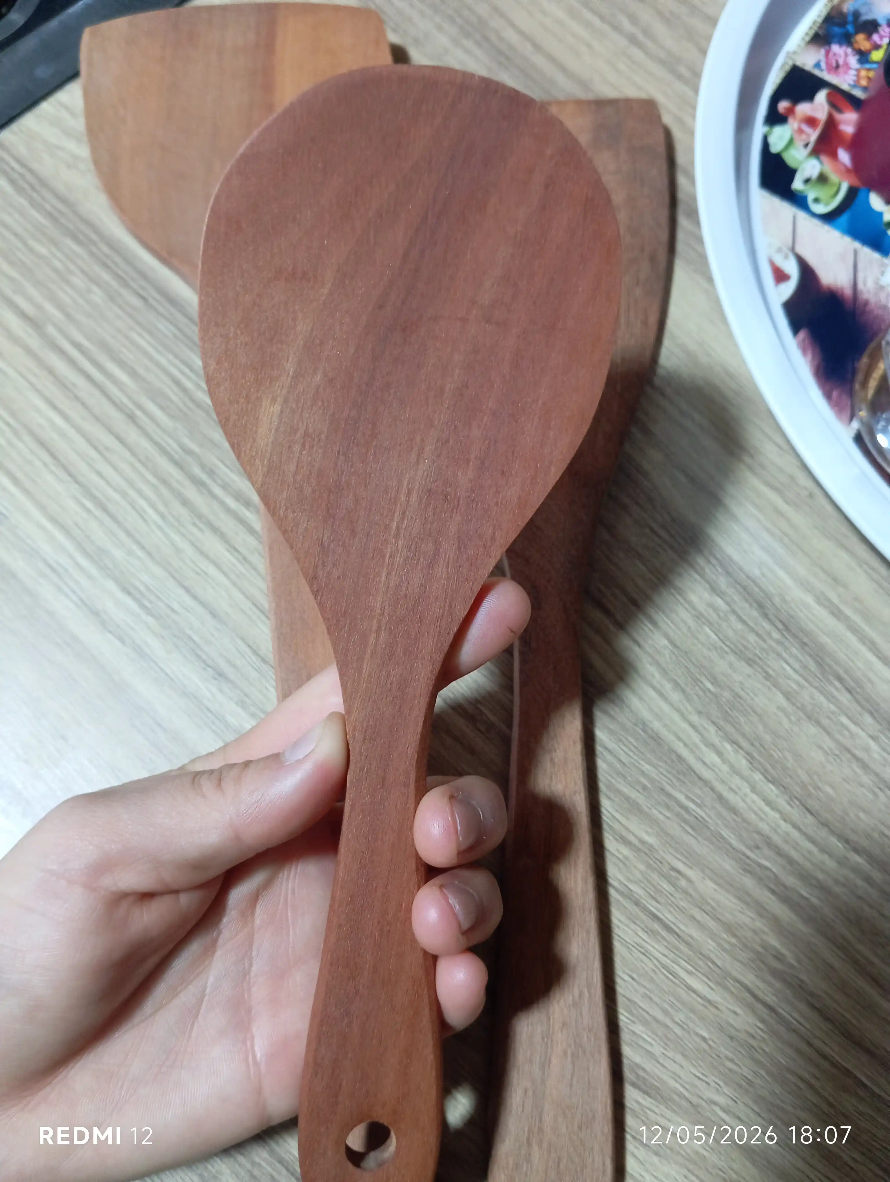 Деревянные кулинарные лопаты, кухонная шумовка
