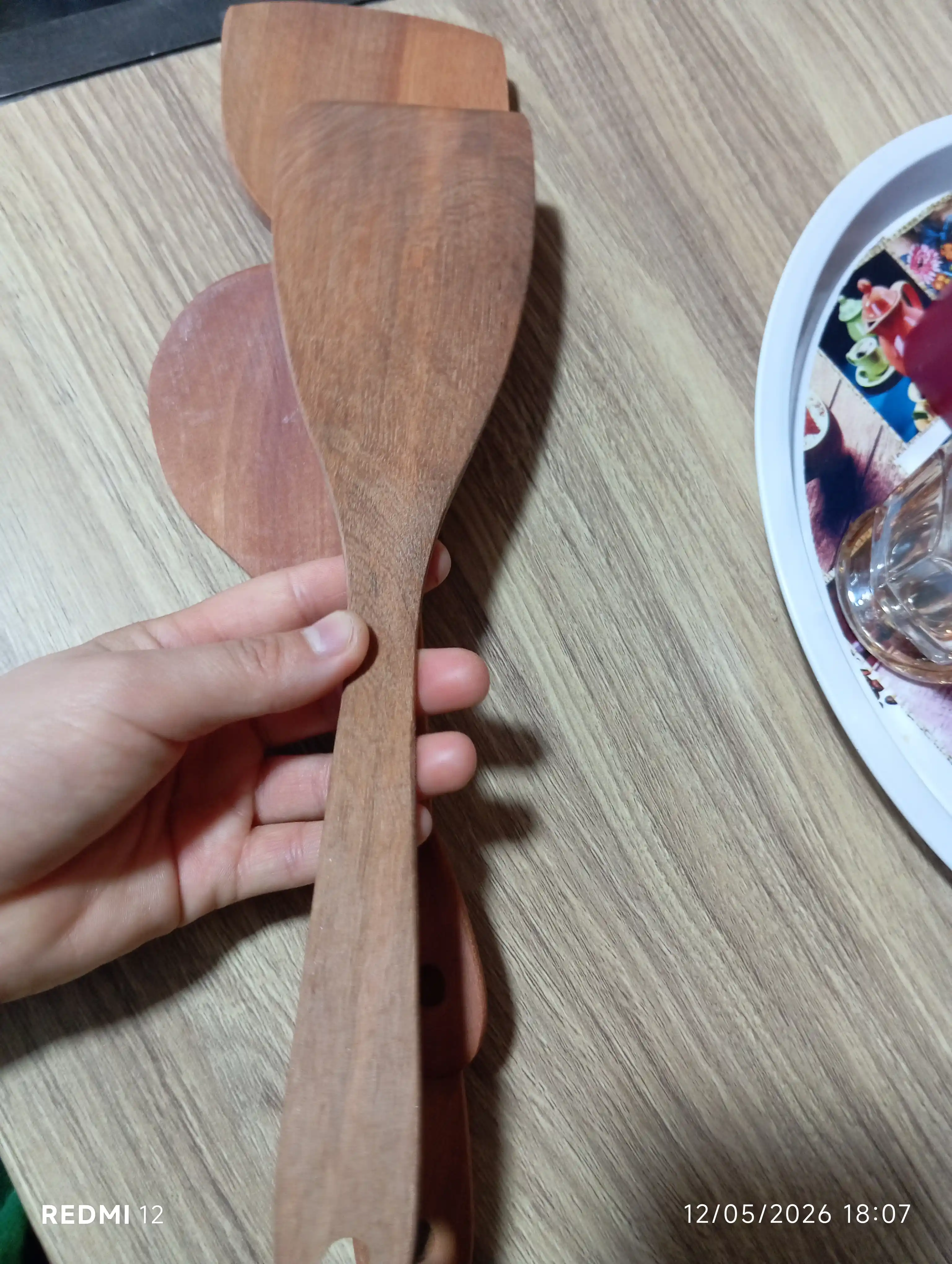 Деревянные кулинарные лопаты, кухонная шумовка