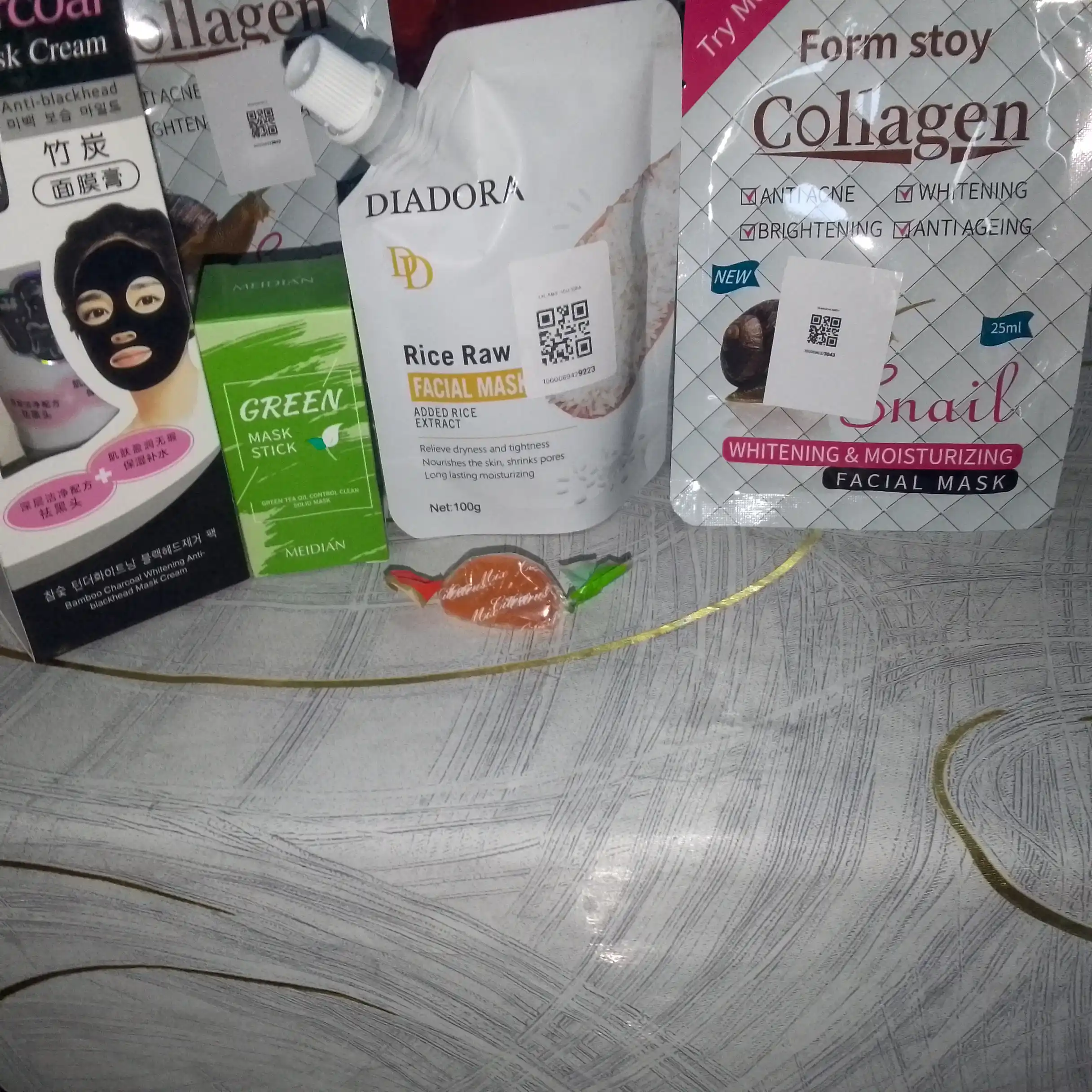 Глиняная маска стик для лица Green Mask Stick, от черных точек и прыщей акне
