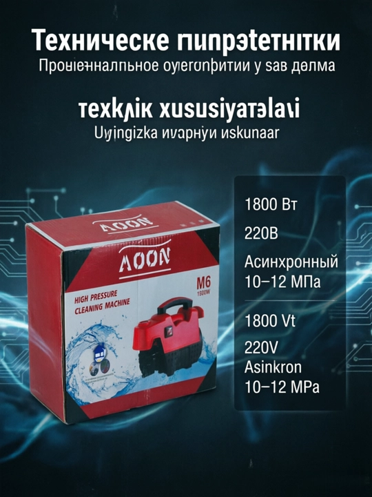 Мойка автомобиля, мойка авто, мойка высокого давления, 1800W/2200W