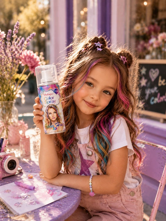 Детская краска-спрей для волос Mefapo Color Spray, временное окрашивание, 8 цветов