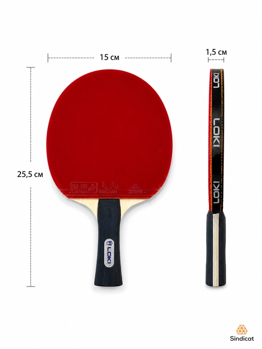 Professional stol tennis raketkasi LOKI – 2 ta raketka+koptokcha qulay tutqich, ping pong