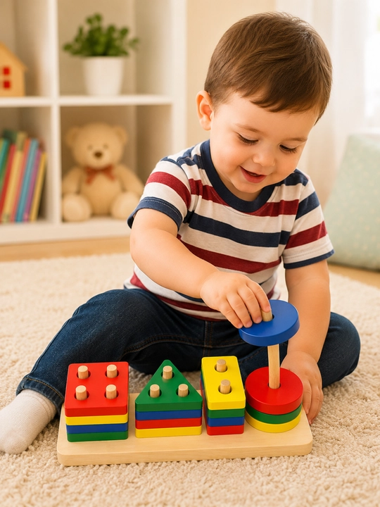 Aqlni charxlovchi, yog'och  harf, son va shakllarni o'rgatish, 3+ montessori