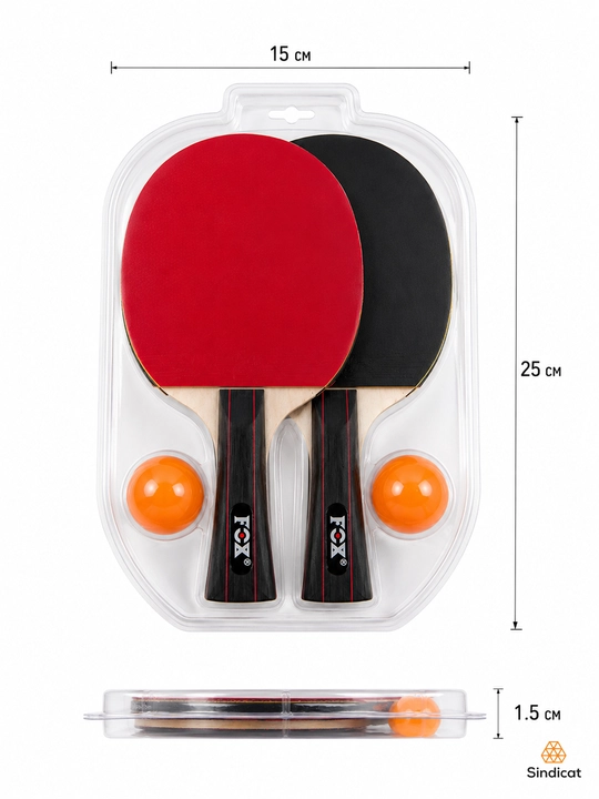 FOX-2 professional stol tennisi raketkasi raketkalar va sharlar ping-pong to‘plami