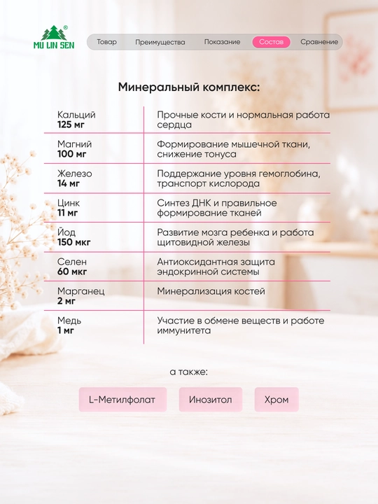 Витамины для беременных и кормящих женщин ФОКРЕТ, фолиевая кислота, 30 таблеток