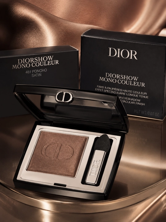 Высоко пигментированные тени для глаз Dior Diorshow Mono Couleur 481 Poncho-мягкая текстур
