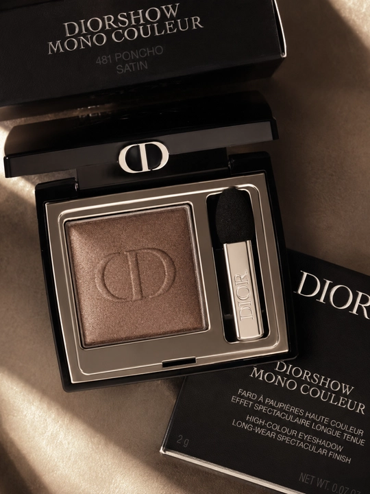 Высоко пигментированные тени для глаз Dior Diorshow Mono Couleur 481 Poncho-мягкая текстур