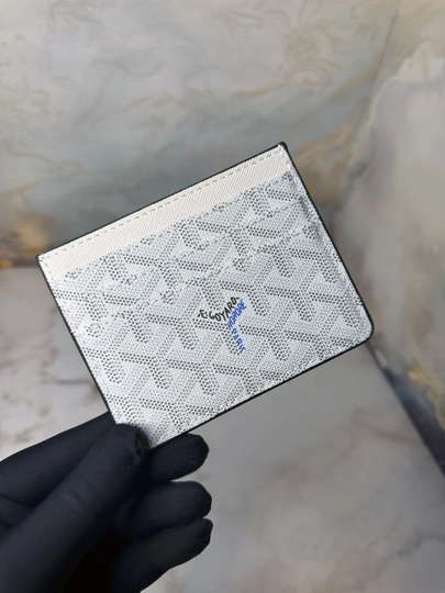 Картхолдер Goyard стиль для банковских карт — ATLANUZ-3М45Е34КАУ-БЕЛЫЙ