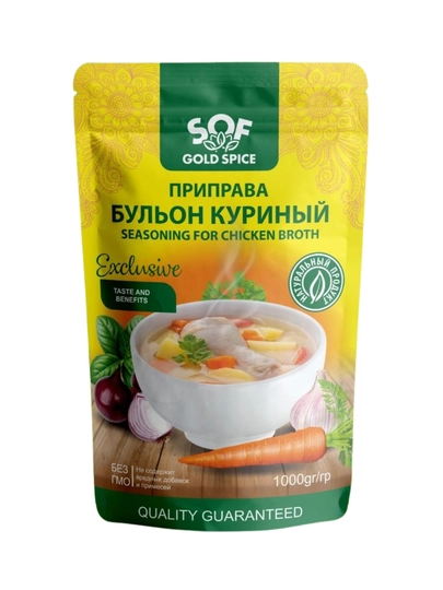 SOF Gold Spice Приправа бульон куриный 200г-1 кг натуральная — DZR-TOVUQBULYON-TB200