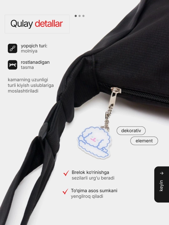 Ayollar sumkasi, yelkadan