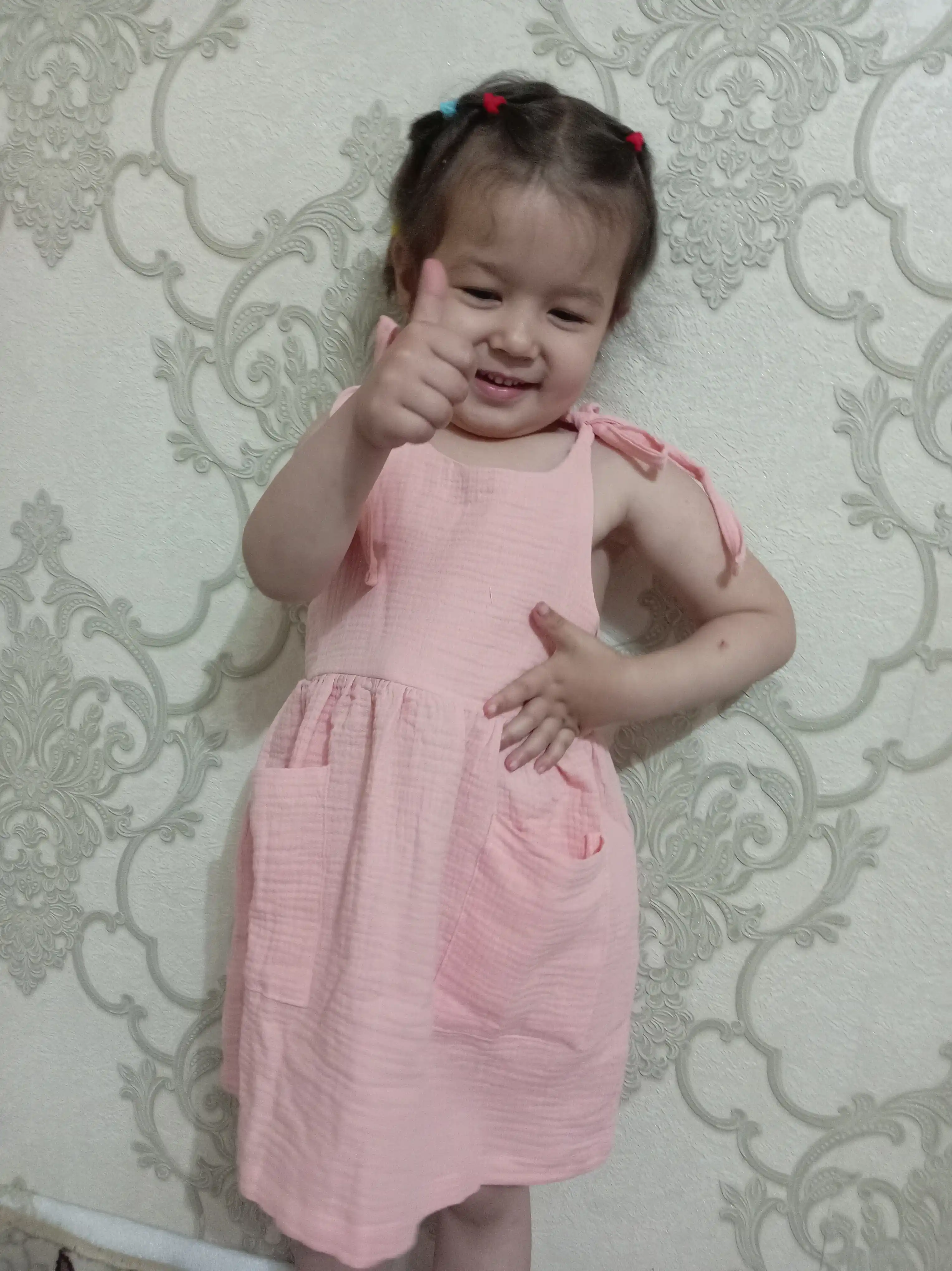 Летнее сарафан для девочек 3-7 лет, из легкой и дышащей ткани
