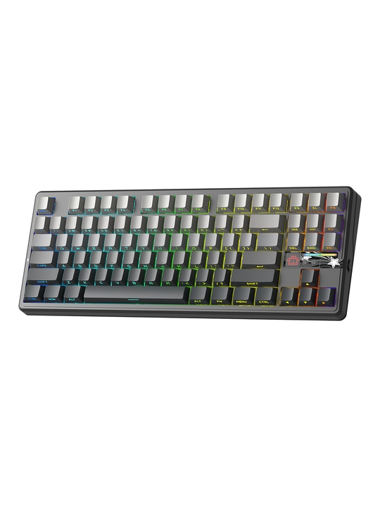 AULA F87 Pro V2 klaviatura, mexanik, simsiz, RGB, TKL, aylantirgichli