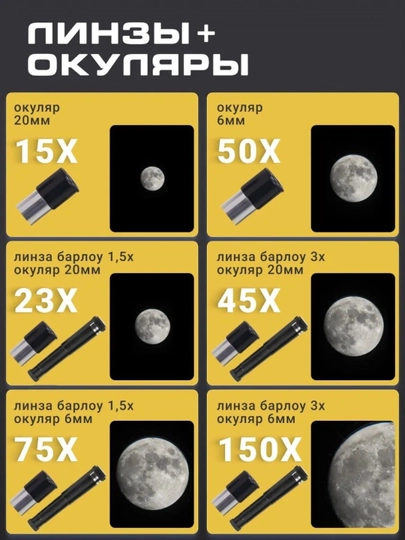Teleskop F30070 – Professional astronomik teleskop, 70 mm obyektiv, 150x kattalashtirish