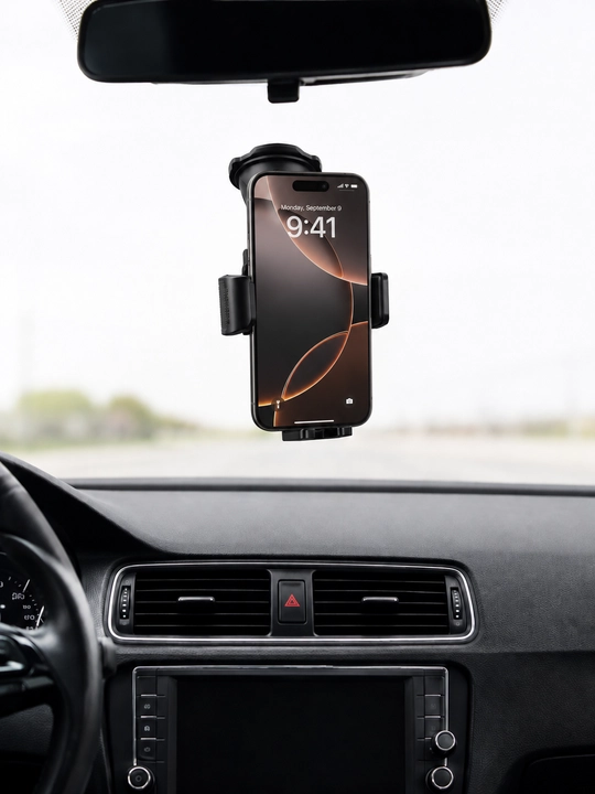 Avtomobil telefon ushlagichi - smartfon uchun sozlanishi mumkin bo'lgan so'rg'ichli