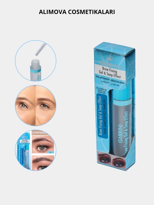 Gabrini qosh fiksatori geli Brow Fixing Soap effect qoshlarni yotqizish uchun shaffof 8 ml - 