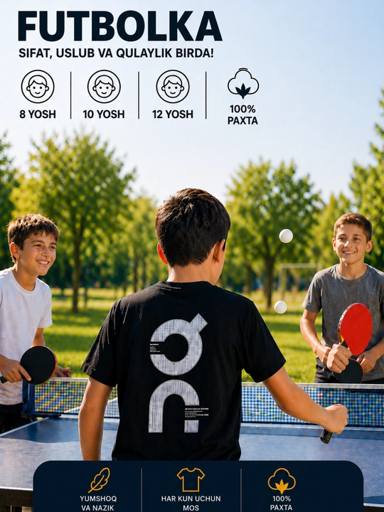 O'g'il bolalar uchun futbolkalar, bolalar futbolkalari
