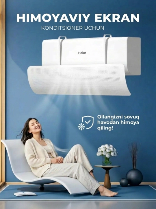 Konditsioner uchun himoya ekrani-deflektor