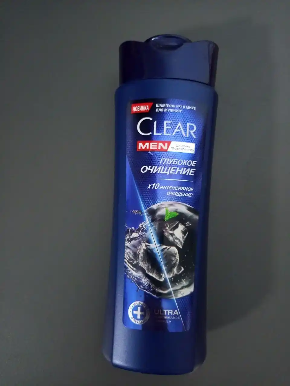 Шампунь для волос CLEAR MEN против перхоти, ГЛУБОКОЕ ОЧИЩЕНИЕ С УГЛЕМ,180 мл