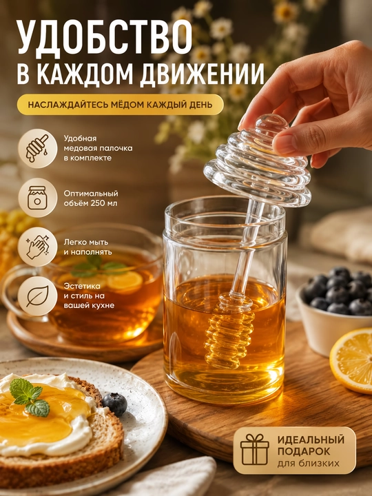 Asal uchun maxsus qoshiqli banka - 